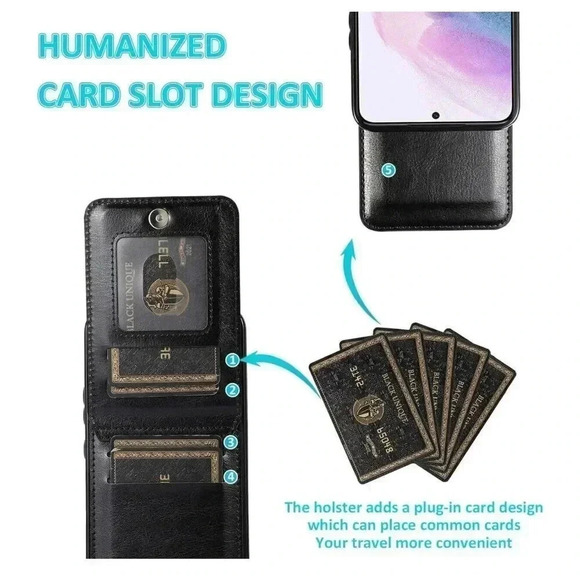 Asuwish Phone Case for Samsung Galaxy S22 Plus Leather Credit Card Holder Wallet - Picture 6 of 10